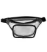 Liberty Bags 5772 Clear Fanny Pack in Black front view