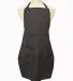 Liberty Bags 5511 5-Pocket AL5B Denim Apron in Black denim front view