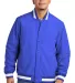 Sport Tek JST58 Sport-Tek Insulated Varsity Jacket in Trueroyal front view
