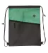 Promo Goods  BG219 Tonal Heathered Non-Woven Draws in Green front view