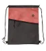 Promo Goods  BG219 Tonal Heathered Non-Woven Draws in Red front view