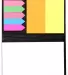 Promo Goods  DA555 Basic Sticky Flag And Note Memo in Black side view