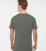 Tultex 602 Combed Cotton T-Shirt in Charcoal grey back view
