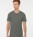 Tultex 602 Combed Cotton T-Shirt in Charcoal grey front view
