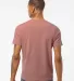 Tultex 602 Combed Cotton T-Shirt in Mauve back view