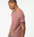 Tultex 602 Combed Cotton T-Shirt in Mauve side view