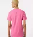 Tultex 602 Combed Cotton T-Shirt in Charity pink back view
