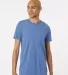 Tultex 602 Combed Cotton T-Shirt in Columbia blue front view