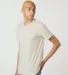 Tultex 602 Combed Cotton T-Shirt in Vintage natural side view