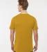 Tultex 602 Combed Cotton T-Shirt in Mustard back view