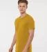 Tultex 602 Combed Cotton T-Shirt in Mustard side view