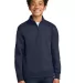 Port & Company PC78YQ    Youth Core Fleece 1/4-Zip in Navy front view
