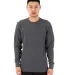 Shaka Wear SHFTC Men's Spandex Thermal Crewneck T- in C grey front view