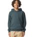Gildan SF500B Youth Softstyle Midweight Fleece Hoo in Dark heather front view