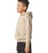 Gildan SF500B Youth Softstyle Midweight Fleece Hoo in Sand side view