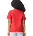 Gildan G670B Youth Softstyle CVC T-Shirt in Red mist back view