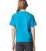 Gildan G670B Youth Softstyle CVC T-Shirt in Caribbean mist back view