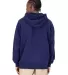 Shaka Wear SHGDZ Men's Garment Dye Double-Zip Hood in Navy back view