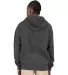 Shaka Wear SHGDZ Men's Garment Dye Double-Zip Hood in Shadow back view
