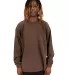 Shaka Wear SHGDLS Men's Garment Dyed Long Sleeve T in Mocha front view