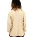 Shaka Wear SHGDLS Men's Garment Dyed Long Sleeve T in Cream back view
