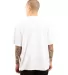 Shaka Wear SHGRS Men's Garment Dyed Reverse T-Shir in White back view