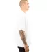 Shaka Wear SHGRS Men's Garment Dyed Reverse T-Shir in White side view