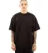 Shaka Wear SHGRS Men's Garment Dyed Reverse T-Shir in Black front view