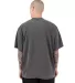 Shaka Wear SHGRS Men's Garment Dyed Reverse T-Shir in Shadow back view