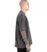 Shaka Wear SHGRS Men's Garment Dyed Reverse T-Shir in Shadow side view