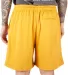 Shaka Wear SHMPS Men's Mesh PE Gym Short in Mustard back view