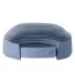 Big Accessories BA641 Lariat Visor in Slate blue back view