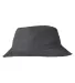 Big Accessories BA642 Lariat Bucket Hat in Charcoal side view