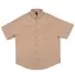 Burnside Clothing 2297 Baja Short Sleeve Fishing S in Sand front view