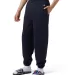 Champion Clothing P950 Powerblend® Sweatpants wit in Navy side view
