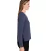 Devon and Jones DG482W Ladies' New Classics™ Cha in Navy melange side view
