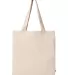 econscious EC8200 Unisex Reclaimist Elemental Tote in Natural front view