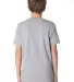Next Level 3310 Boy's S/S Crew  in Light gray back view