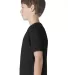 Next Level 3310 Boy's S/S Crew  in Black side view