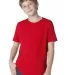 Next Level 3310 Boy's S/S Crew  in Red front view