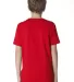 Next Level 3310 Boy's S/S Crew  in Red back view