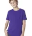 Next Level 3310 Boy's S/S Crew  in Purple rush front view