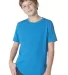 Next Level 3310 Boy's S/S Crew  in Turquoise front view