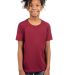 Next Level 3310 Boy's S/S Crew  in Cardinal front view