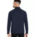 North End NE410 Men's Revive Coolcore® Quarter-Zi in Classic navy back view