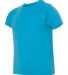 Next Level 6310 Boy's Tri-Blend Crew in Vintage turquoise side view