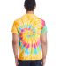H1000 Tie-Dyes Adult Tie-Dyed Cotton Tee in Aurora back view