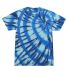 H1000 Tie-Dyes Adult Tie-Dyed Cotton Tee in Serenity front view