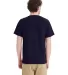 Hanes 5290P Essential-T Pocket T-Shirt in Athletic navy back view