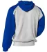 Badger Sportswear 2449 Youth Sport Athletic Fleece in Oxford/ royal back view